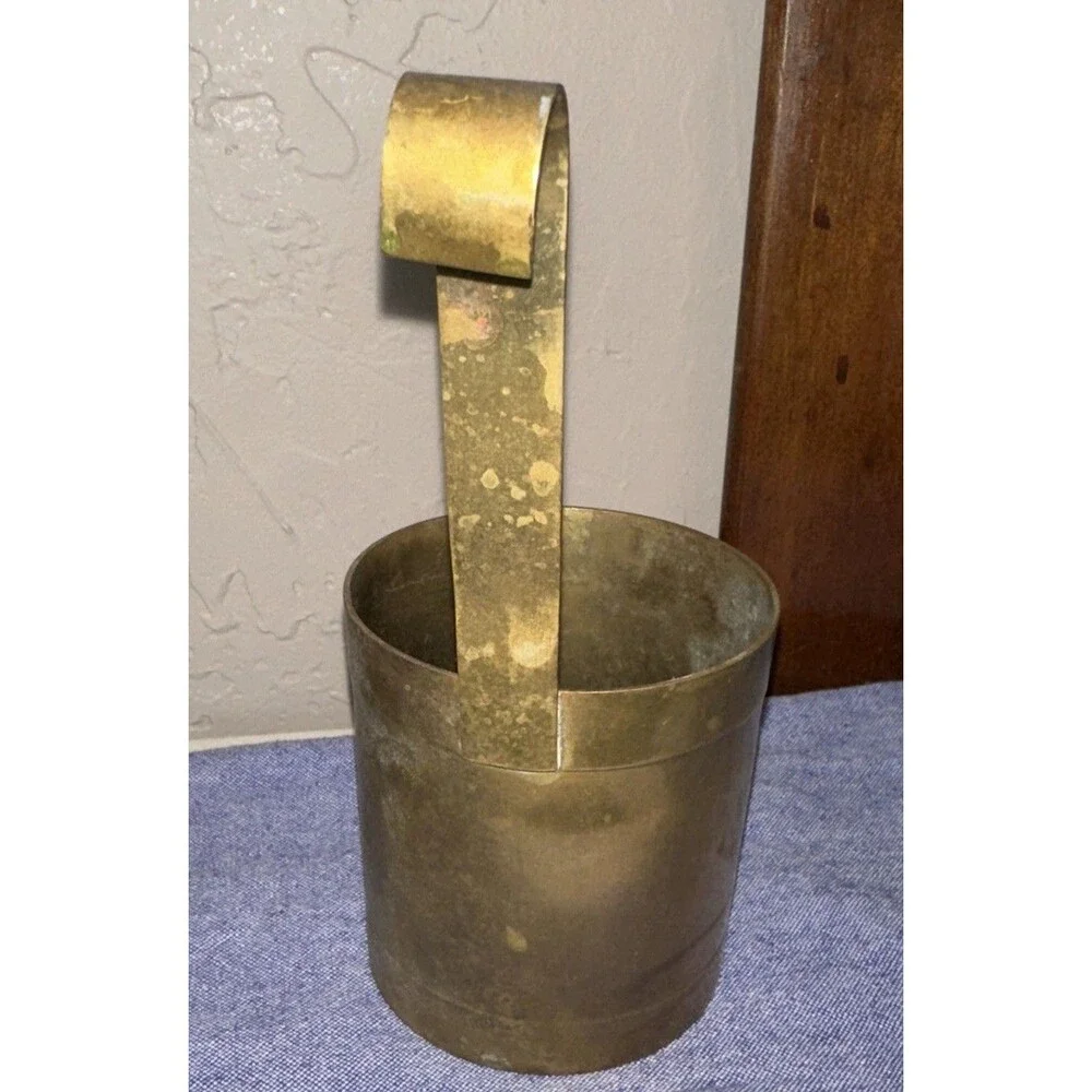 Antique French set of Brass Measuring Cups set of 6- From 1/2L to 1cl